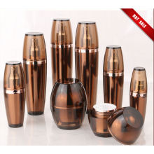 Hot Sale Amber Acrylic Lotion Bottles with Jars (EF-C02)